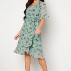 Happy Holly Wendy dress Dusty green / Patterned 32/34
