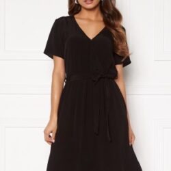 VILA Primera Wrap S/S Dress Black 34
